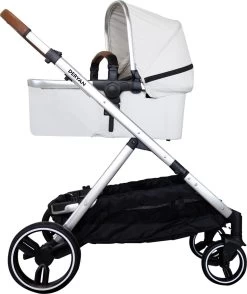 Deryan Evy Kinderwagen - Duo Kinderwagen - Uitbreidbaar - Inclusief Reiswieg - Creme -Kinderwagens Winkel 1007x1200 5