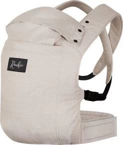 ROOKIE Baby Premium Draagzak- Design Buikdrager - Comfortabel En Ergonomisch - Pasgeboren Babydrager - Peuterdrager - Biologisch Katoen - Super Zacht - Unisex: Voor Mama En Papa (Beige) -Kinderwagens Winkel 1023x1200 6