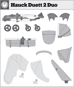 Hauck Duett 2 Duo Kinderwagen - Zwart -Kinderwagens Winkel 1027x1200 9