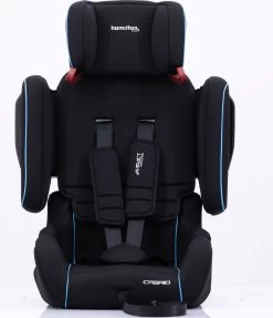 Hamilton By Yoop Cabrio Premium Opvouwbare Autostoel – Veilig, Comfortabel En Lichtgewicht Autozitje – Groep I, II, III Autostoeltje Voor 9 Maanden Tot 12 Jaar – Neon Blauw – ISOFIX Kliksysteem - 1e Opvouwbare Autostoel Ter Wereld - Zwart/Neon Blauw -Kinderwagens Winkel 1034x1200 4