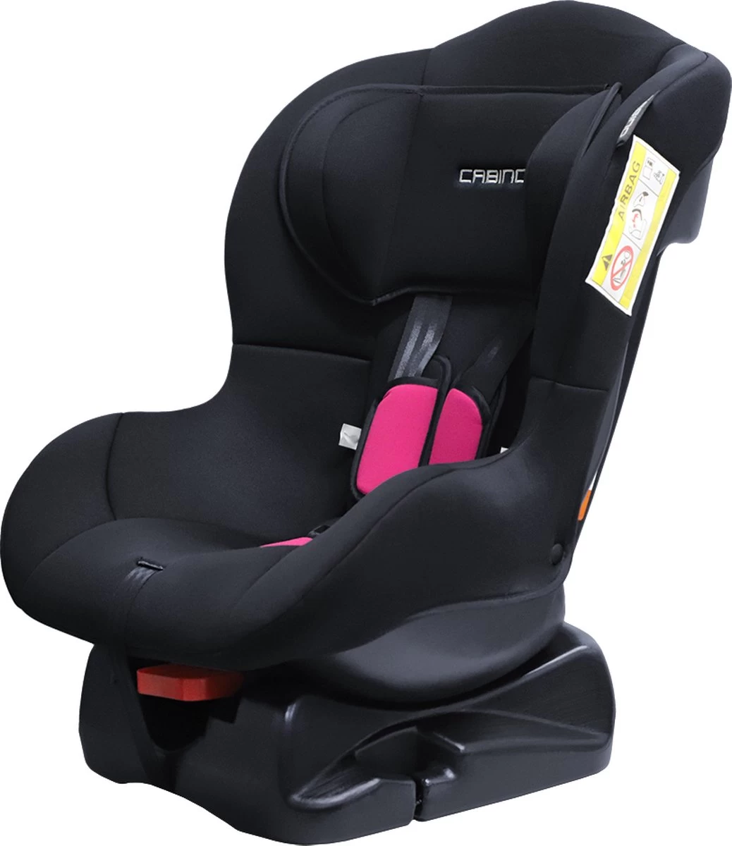 Cabino Autostoel 018kg Groep 0+ /1 Zwart/Roze 4 Cabino Autostoel 018kg Groep 0+ /1 Zwart/Roze - Afbeelding 4