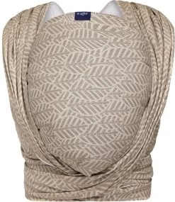 Zaffiro Be Close Beige Leaves Multifunctionele Draagdoek N17 7794