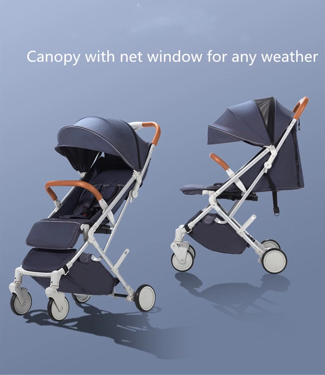 WOOSH New Buggy - Zwart - One Hand Folding - 3 Slaapstanden - Wandelwagen Tot 25 Kg - Regenhoes - Bekerhouder - Muggennet 8 WOOSH New Buggy - Zwart - One Hand Folding - 3 Slaapstanden - Wandelwagen Tot 25 Kg - Regenhoes - Bekerhouder - Muggennet - Afbeelding 8