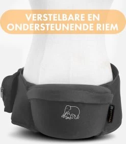 Deryan Pack Basic Luxe Heupdrager - Baby En Peuter Heupzitje - Draagzak Grijs -Kinderwagens Winkel 1049x1200 6