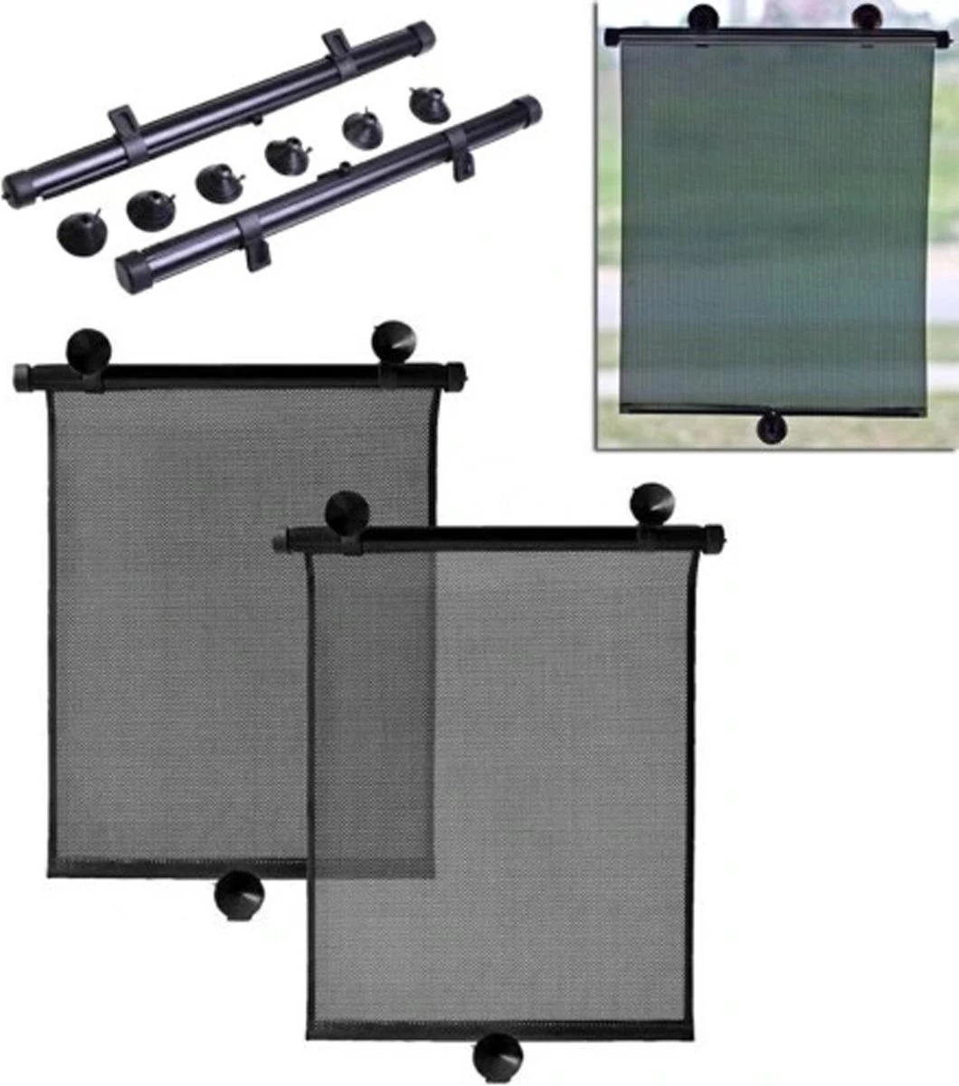 Zonnescherm Auto - Zonwering - Zijruit - UV Protectie - 2 Stuks - Oprolbaar - Rheme 9 Zonnescherm Auto - Zonwering - Zijruit - UV Protectie - 2 Stuks - Oprolbaar - Rheme - Afbeelding 9