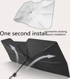 TDR - Zonnescherm / Autoparaplu - Binnenkant Voorruit Auto - Opvouwbaar - Hitte En UV Bescherming - 122 X 65 Cm 20 TDR - Zonnescherm / Autoparaplu - Binnenkant Voorruit Auto - Opvouwbaar - Hitte En UV Bescherming - 122 X 65 Cm -Kinderwagens Winkel 1066x1200