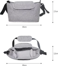 Wandelwagen Tas | Luiertas | Organizer | 30 X 17 CM | Bevestig Aan Kinderwagen | Mama | Baby | -Kinderwagens Winkel 1067x1200 4