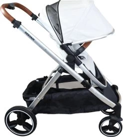 Deryan Evy Kinderwagen - Duo Kinderwagen - Uitbreidbaar - Inclusief Reiswieg - Creme -Kinderwagens Winkel 1072x1200 3
