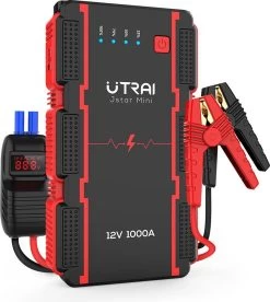 UTRAI - Jump Starter Auto - Batterij 13000mAh - 1000A - Smart-Clip Power Bank Met Batterij Detectie Voor 12V - Auto Booster Jumpstarter Mini