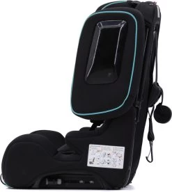 Hamilton By Yoop Cabrio Premium Opvouwbare Autostoel – Veilig, Comfortabel En Lichtgewicht Autozitje – Groep I, II, III Autostoeltje Voor 9 Maanden Tot 12 Jaar – Neon Blauw – ISOFIX Kliksysteem - 1e Opvouwbare Autostoel Ter Wereld - Zwart/Neon Blauw -Kinderwagens Winkel 1075x1200 2
