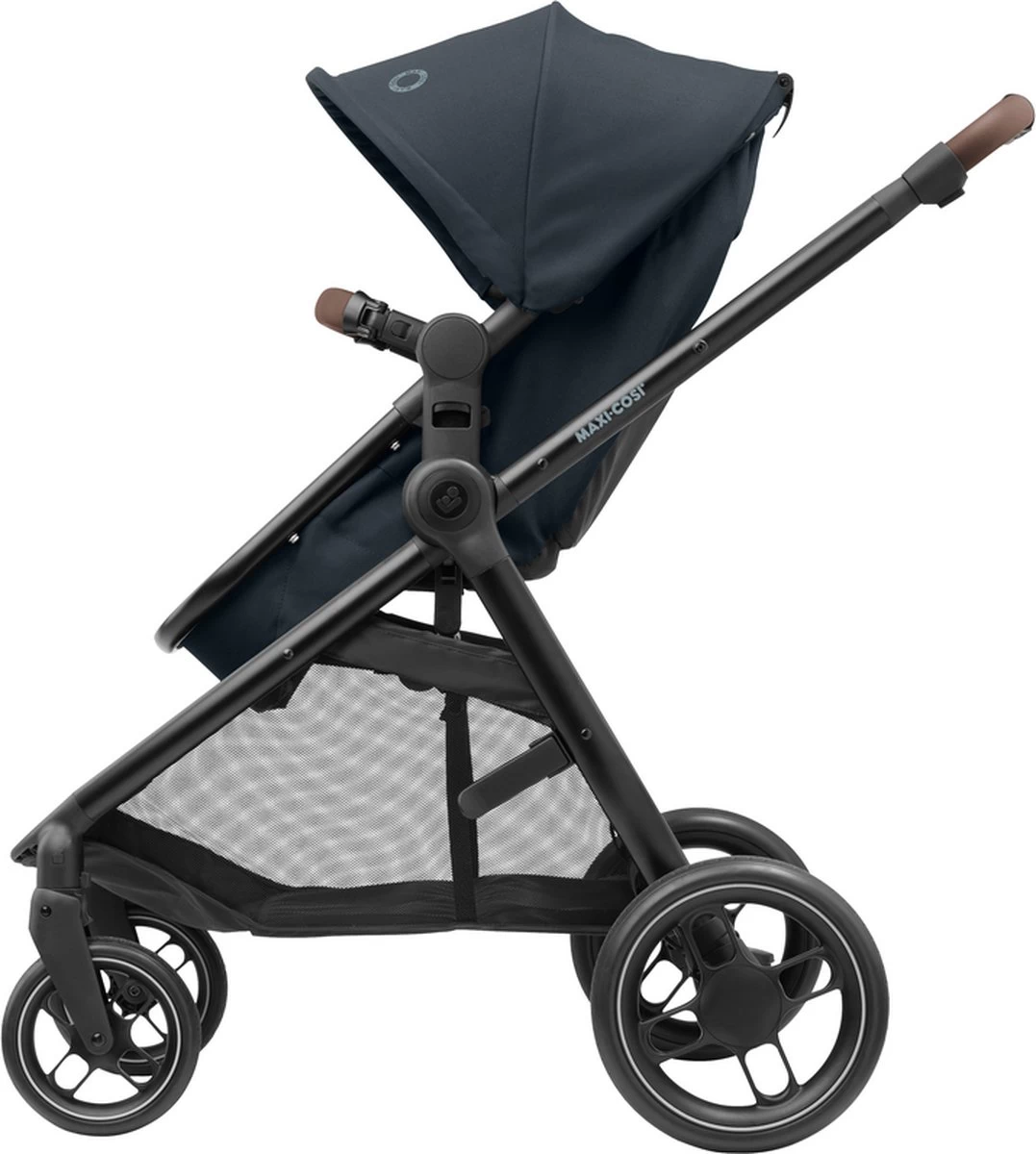 Maxi-Cosi Zelia³ Kinderwagen - Essential Graphite (zwart Frame + Bruin Leer) 8 Maxi-Cosi Zelia³ Kinderwagen - Essential Graphite (zwart Frame + Bruin Leer) - Afbeelding 8