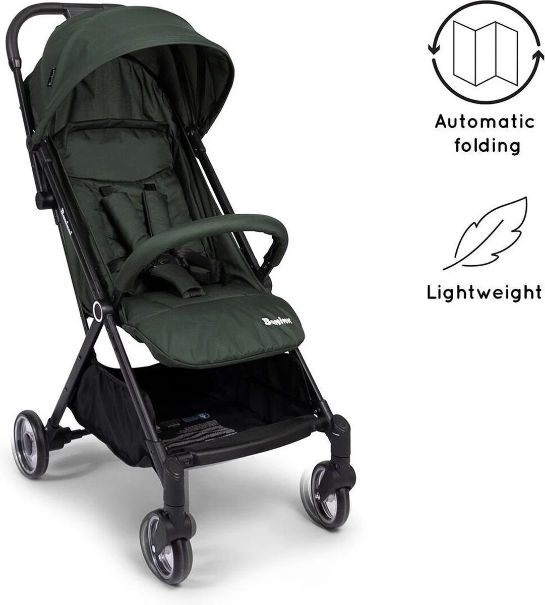 Baninni Automatisch Inklapbare Wandelwagen Vigo Groen