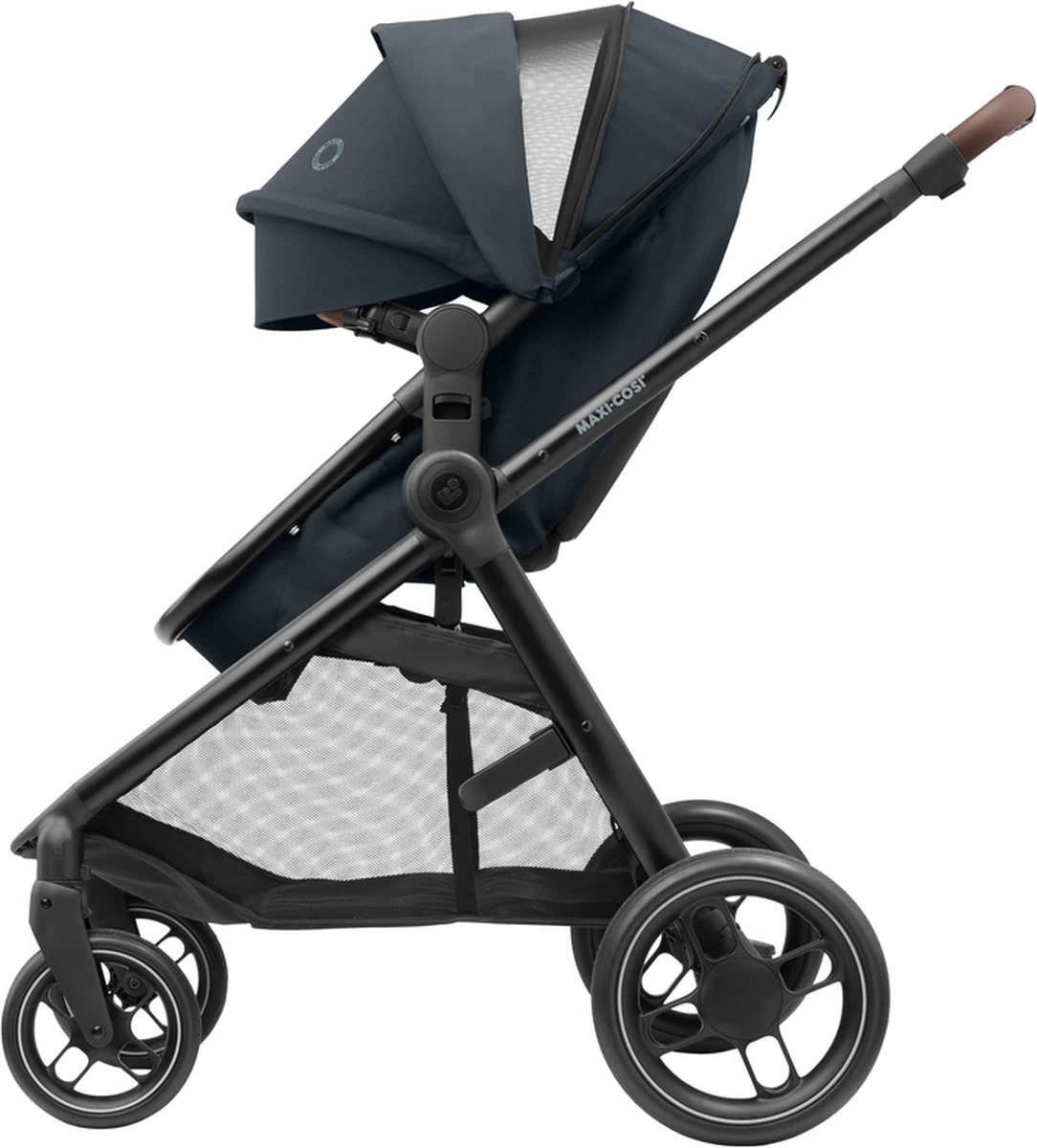Maxi-Cosi Zelia³ Kinderwagen - Essential Graphite (zwart Frame + Bruin Leer) 10 Maxi-Cosi Zelia³ Kinderwagen - Essential Graphite (zwart Frame + Bruin Leer) - Afbeelding 10