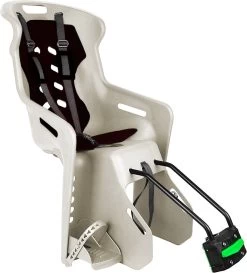 Brioso Fietsstoeltje Achter – Achterzitje Fiets – Kinderzitje Fiets – Zandgrijs/zwart