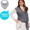 Baby Garden Draagdoek Grijs - Ergonomisch - Original - Inclusief Slabbetje