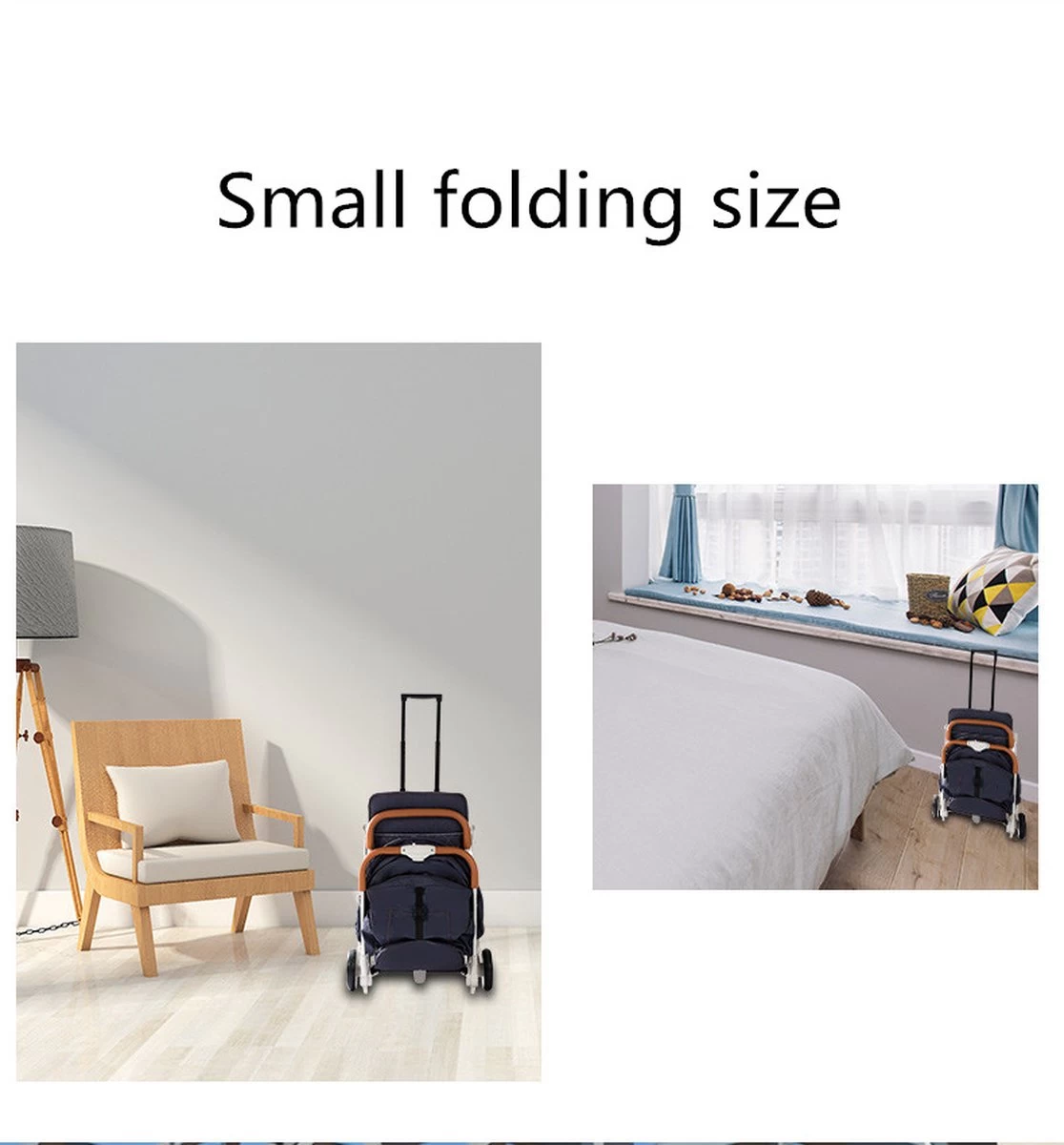 WOOSH New Buggy - Zwart - One Hand Folding - 3 Slaapstanden - Wandelwagen Tot 25 Kg - Regenhoes - Bekerhouder - Muggennet 7 WOOSH New Buggy - Zwart - One Hand Folding - 3 Slaapstanden - Wandelwagen Tot 25 Kg - Regenhoes - Bekerhouder - Muggennet - Afbeelding 7