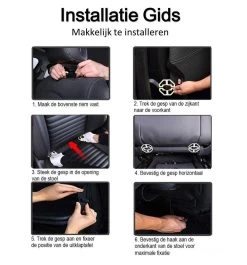 Merkloos Autostoel Organizer - Met Uitklapbare Laptophouder - Auto Organizer Met Tablet Houder - Auto Ipadhouder Voor Kinderen - Auto Organizer Met Uitklapbaar Tafel - Tray - Fleshouder - Tissuehouder - Car Organizer - Car Seat Organizer - Luxe Mat Zwart -Kinderwagens Winkel 1120x1200