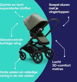 Bugaboo - 3-in-1 Kinderwagen Fox 3 - Black/Forest Green 28 Bugaboo - 3-in-1 Kinderwagen Fox 3 - Black/Forest Green -Kinderwagens Winkel 1123x1200 7