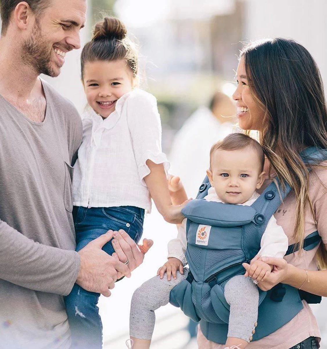 Ergobaby Omni 360 Cool Air Mesh Baby Draagzak - Oxford Blue 3 Ergobaby Omni 360 Cool Air Mesh Baby Draagzak - Oxford Blue - Afbeelding 3