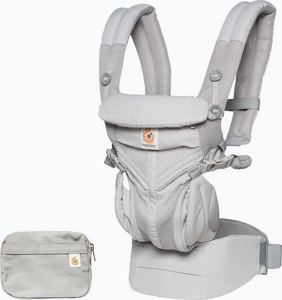 Ergobaby Omni 360 Cool Air Mesh Draagzak Baby - Pearl Grey 1 Ergobaby Omni 360 Cool Air Mesh Draagzak Baby - Pearl Grey