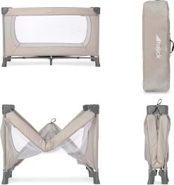 Hauck Dream N Play Campingbedje Set - Met Matras En Muggennet - Beige -Kinderwagens Winkel 1130x1200 2