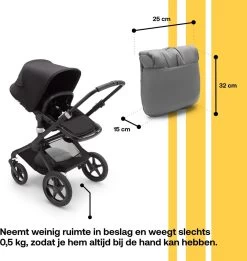 Bugaboo Voetenzak Grey Melange -Kinderwagens Winkel 1136x1200 4