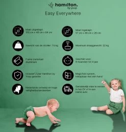 Hamilton By Yoop X1 Plus Buggy – Nieuw, Hoger, Uitgebreider 2023 Model – Premium Stroller Met One Hand Folding Technologie – Grijs – Lichte, Verstelbare En Wendbare Kinderwagen Met Vele Gemakken -Kinderwagens Winkel 1139x1200 15