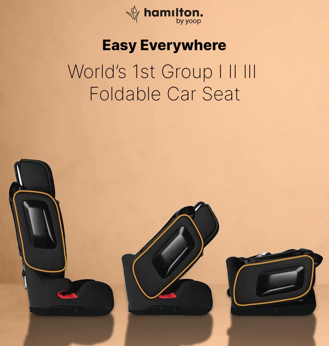 Hamilton By Yoop Cabrio Premium Opvouwbare Autostoel – Veilig, Comfortabel En Lichtgewicht Autozitje – Groep I, II, III Autostoeltje Voor 9 Maanden Tot 12 Jaar – Neon Oranje – ISOFIX Kliksysteem - 1e Opvouwbare Autostoel Ter Wereld 3 Hamilton By Yoop Cabrio Premium Opvouwbare Autostoel – Veilig, Comfortabel En Lichtgewicht Autozitje – Groep I, II, III Autostoeltje Voor 9 Maanden Tot 12 Jaar – Neon Oranje – ISOFIX Kliksysteem - 1e Opvouwbare Autostoel Ter Wereld - Afbeelding 3