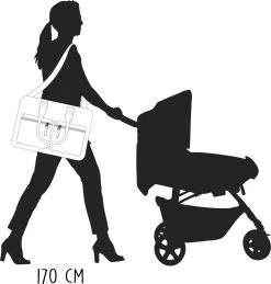 Kidzroom Gorgeous Luiertas - Bruin - Ophanglussen Kinderwagen - Verschoonmatje - Verstelbare Schouderband -Kinderwagens Winkel 1144x1200 3