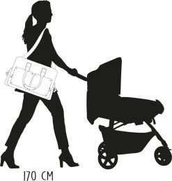 Kidzroom Vision Of Love Luiertas - Bruin - Verschoonmatje - Versteldbare Schouderband -Kinderwagens Winkel 1144x1200 5