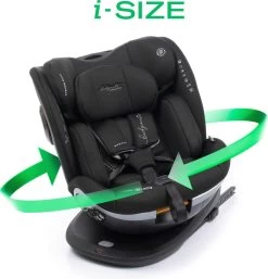 Babyauto Xperta I-Size Autostoel - 360° Met Isofix - Zwart (40-150 Cm)