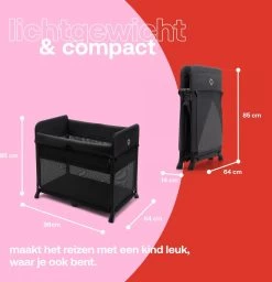 Bugaboo Campingbedje Stardust Black -Kinderwagens Winkel 1159x1200 10