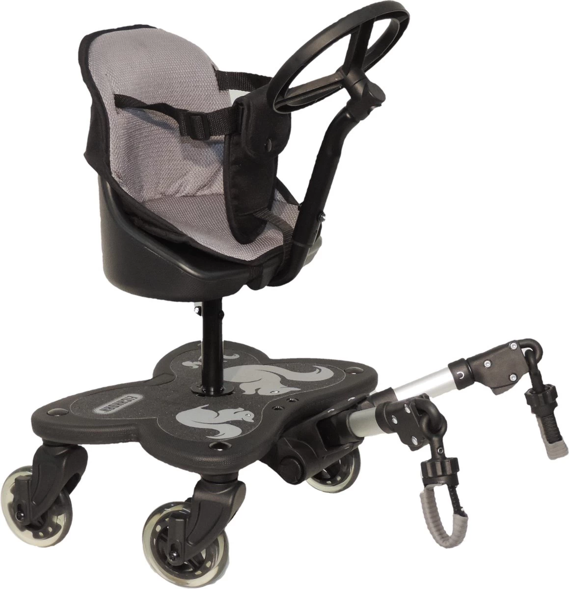 COZY C RIDER Meerijdplankje - Met Zitje En Stuur 1 COZY C RIDER Meerijdplankje - Met Zitje En Stuur