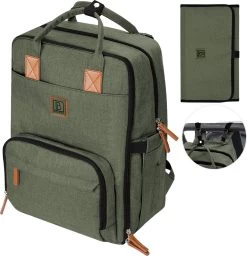 Brisby Slijtvaste Luiertas – Verzorgingstas – Met Buggymontage - Groen