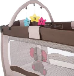 Tectake - Reisbedje Babybed Campingbed Dodo - 132x75x104cm Incl. Aankleedkussen En Draagtas - Bruin - 402203 -Kinderwagens Winkel 1164x1200 6