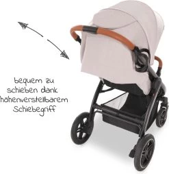 Hauck UpTown Buggy - Met één Hand Opvouwbaar - Beige -Kinderwagens Winkel 1165x1200 3