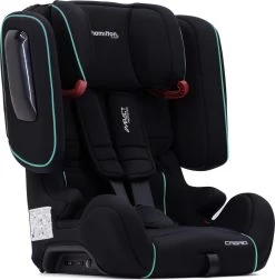 Hamilton By Yoop Cabrio Premium Opvouwbare Autostoel – Veilig, Comfortabel En Lichtgewicht Autozitje – Groep I, II, III Autostoeltje Voor 9 Maanden Tot 12 Jaar – Neon Blauw – ISOFIX Kliksysteem - 1e Opvouwbare Autostoel Ter Wereld - Zwart/Neon Blauw -Kinderwagens Winkel 1174x1200 3