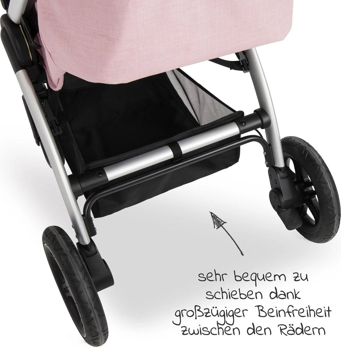 Hauck UpTown Buggy - Met één Hand Opvouwbaar - Roze 18 Hauck UpTown Buggy - Met één Hand Opvouwbaar - Roze - Afbeelding 18