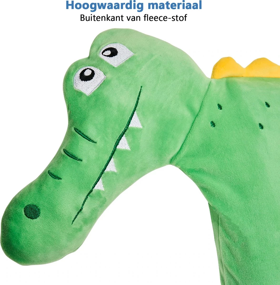 CabinMax Nekkussen - Reiskussen Kinderen - Memory Foam Nek Kussen - Inclusief Opbergtas - Krokodil - Groen 4 CabinMax Nekkussen - Reiskussen Kinderen - Memory Foam Nek Kussen - Inclusief Opbergtas - Krokodil - Groen - Afbeelding 4