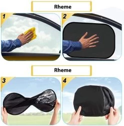 Zonnescherm Auto - Zonwering - Zijruit - UV Protectie - 2 Stuks - Statisch - Rheme -Kinderwagens Winkel 1181x1200