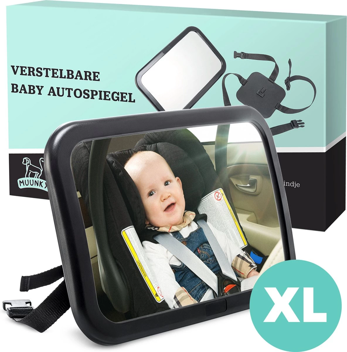 Autospiegel Baby Verstelbaar - Achteruitkijkspiegel - Baby Spiegel Auto Achterbank 1 Autospiegel Baby Verstelbaar - Achteruitkijkspiegel - Baby Spiegel Auto Achterbank