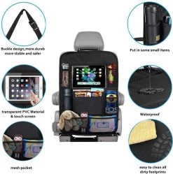 Merkloos Autostoel Organizer + Opvouwbare Mini Prullenbak Bundel - Musthave Voor Uw Autovakantie! - IPad/Tablet Houder - Opvouwbaar - Inklapbaar - Rugleuning - Auto Opbergsysteem - Kinderen - Waterafstotend - Prullenmand - Licht - Opberg - Universeel - Handig -Kinderwagens Winkel 1188x1200 3