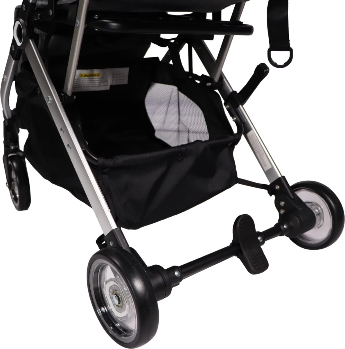 Ding Vivo Wandelwagen - Grijs/Zilver - Inklapbare Buggy - Inclusief Boodschappenmandje En Zonnekap 2 Ding Vivo Wandelwagen - Grijs/Zilver - Inklapbare Buggy - Inclusief Boodschappenmandje En Zonnekap - Afbeelding 2