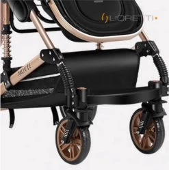 Merkloos Lioretti® Luxe Baby Buggy 3 In 1 | Baby Wagen | Kinderwagen Met Stoel En Wieg | Inklapbaar | Hoge Kwaliteit | Combi | Zwart -Kinderwagens Winkel 1192x1200 4