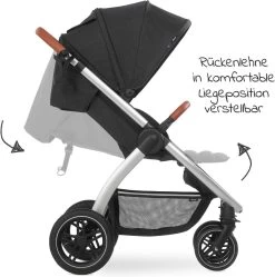 Hauck UpTown Buggy - Met één Hand Opvouwbaar - Zwart -Kinderwagens Winkel 1192x1200 5