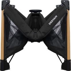 Deryan Luxe Campingbed Compleet - 120x60cm - Bodemverhoger - Verschoonblad - Opbergmand - Zwart -Kinderwagens Winkel 1198x1200 18