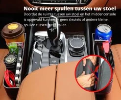 MOVENDO® - Luxe Auto Organizer Bestuurder En Bijrijder - Autostoel Opbergdoos Met Bekerhouder - Opbergen Auto Accessoires - Auto Accessories - Smartphone Telefoon Houder Geschikt Voor Tablet IPad Samsung Tab En Nintendo Switch - Cadeautje -Kinderwagens Winkel 1200x1000 2