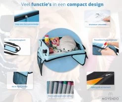 ‘’MOVENDO’’ Reistafel Voor Auto Kinderen – Autotafel – Speeltafel Auto – Travel Tray – Tekentafel – Opvouwbaar Met Tablethouder - Blauw -Kinderwagens Winkel 1200x1000 5