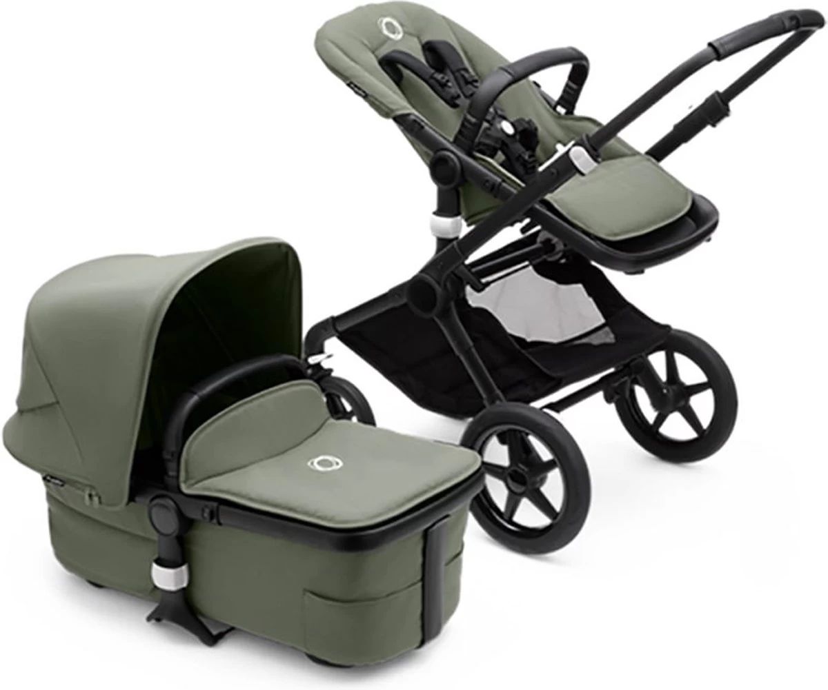 Bugaboo - 3-in-1 Kinderwagen Fox 3 - Black/Forest Green 3 Bugaboo - 3-in-1 Kinderwagen Fox 3 - Black/Forest Green - Afbeelding 3
