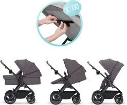 Kinderkraft B-Tour Ash Grey 3-in-1 Combi Kinderwagen Incl. Autostoel KSBTOU00DGR3000 -Kinderwagens Winkel 1200x1003 5